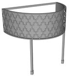 Metal Bathroom Vanity (Victoria Half Round) 1 small