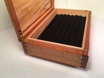 Custom Display Box  Beautiful Double Dovetail Joinery / Carbon Fiber And Epoxy Inlay 6 small