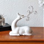 Rustic Deer Majestic White Stag White Buck Nordic Style Deer Decor 6 small