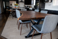 Walnut Dining Table, Black Walnut Table, Live Edge Dining Table, Dark Wood Dining Table, Big Table 4 small