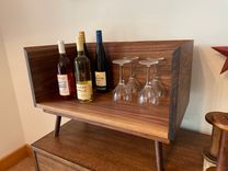 Mid-Century Black Walnut Desk Bar 4 small