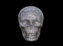 Crystallized Skull Halloween Bling Home Decor Genuine Crystals Bedazzled 1 small