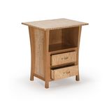 Nightstand With Drawers, Cherry, Laptop Space, Scandinavian, Danish Modern, Asian, Qm, "Rushes" 3 small