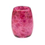 Votive Candle Holder. Hand Blown Art Glass In Pink. 1 small