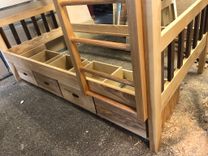 Ash And Walnut Bunk Bed With Storage 2 small