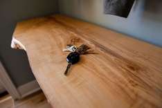 Narrow Console Table, Modern Entryway Table, Hallway Table, Foyer Table, Solid Wood Table 1 small