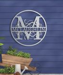 Metal Monogram Sign, Custom Metal Sign, Metal Name Sign, Initial Sign, Metal Monogram Letters 2 small