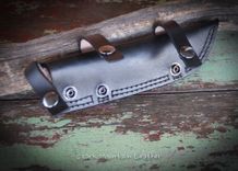 Custom Leather Knife Sheath To Be Worn Horizontally On Belt 2 small