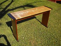 Custom African Mahogany And Blackwood And Maple Console Table 1 small