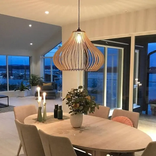 Wood Lamp  Wooden Lamp Shade  Hanging Lamp  Pendant Light 4 small
