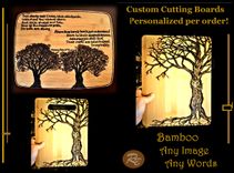Cutting Board, Personalized, Bamboo, Ash, Anniversary Gift, House Warming Gift 2 small