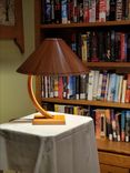Handmade Customizable Desk Lamp And Wood Veneered Shade 1 small