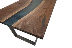 Walnut And Resin River Table / Dining Table / Conference Table 3 small