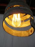Wine Barrel Ring Pendant Light - Copula - Made From Retired California Wine Barrel Rings 4 small