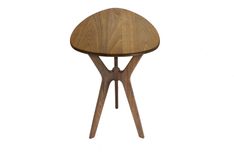 Morello Guitar Pick Side Table In Walnut 3 small