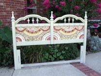 Queen Mosaic Headboard (No Footboard Or Rails) 4 small