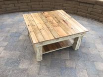 Rustic Farmhouse Reclaimed Wood Coffee Table 1 small
