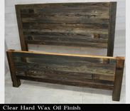 Barn Wood Horizon Headboard With Posts 5 small