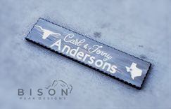 Personalized Hand Routed Wood Signs Made To Order. 2 small
