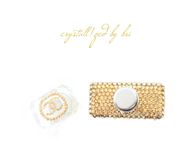 Custom Crystallized Chanel No. 5 Perfume Bottle Beauty Bling Genuine European Crystals Bedazzled 3 small