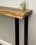 Foundry Console Table: Walnut Edition - Walnut, Live Edge Console Table 3 small