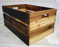 Barn Wood & Reclaimed Cedar Crate 1 small