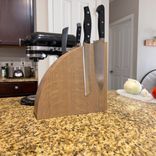 Knife Block - Solid Oak - Sunny Afternoon 2 small