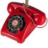 Small Vintage Red Telephone Lamp 2 small