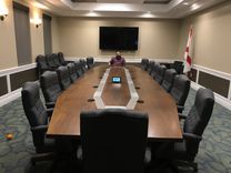 Conference Table In Maple And Stainless Steel 2 small