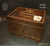 Custom Inlaid Humidor Hd75-1  With Free Shipping. 1 small