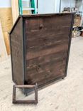 Rustic Industrial Hostess / Host / Wait Staff / Stand / Reception Desk W/ Menu Holder (Deluxe) 2 small