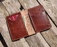 Handmade Leather Wallet Raeda Wickett & Craig Brown We The People Usa 5 small