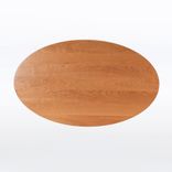 Oval Dining Table With Mid Century Modern Pedestal Base In Solid Cherry "Kapok" 3 small