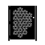 Artistic Steel Gate - Cubed Garden Gate - Security Door - Handmade - Custom 2 small