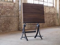 Walnut Drafting Table Lift And Tilt 2 small