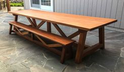 Mahogany Table With Bench 1 small
