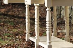 Whitewashed Draper's Table/ Kitchen Island Made Of Poplar 5 small
