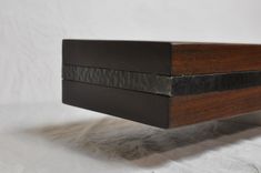 Walnut Mantel With Metal Inlay 1 small