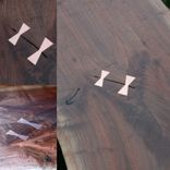 Butterfly/Bowtie Brass, Copper, Stainless Inlay 5 small
