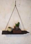 Rustic Wood Hanging Shelf 5 small
