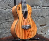 Custom Tenor Ukulele By Pinol Guitars And Ukuleles W/T Tigerwood Rosewood & Ebony W/T Thigh-Rest 1 small