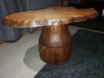 Coffee Or End Table- Redwood Cookie Wood Slab 5 small