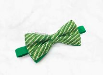 Any Color Triple Stripe Crystallized Bow Tie Bling Genuine European Crystals Bedazzled 1 small