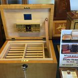 Humidor Hand Tooled Leather Top - Buy Now 3 small