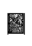 Modern Steel Gate - Los Angeles - City Street Gate - Decorative Steel Panel - Urban Art Panel 2 small