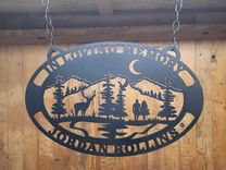 Custom Lake Night Wildlife Sign With Couples 3 small