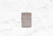 Crystallized Zippo Lighter Flip Top Pocket Size Bling Genuine European Crystals Bedazzled 2 small