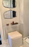 The Waterfall Console Table - Desk Lucite / Acrylic 6 small