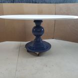 Modern Oval Solid Wood Banquette Dining  Table 2 small