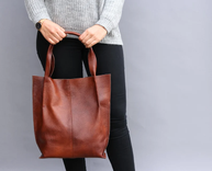 Leather Shopper Bag, Leather Tote Bag, Large Handbag, Large Tote Bag, Shoulder Bag 3 small